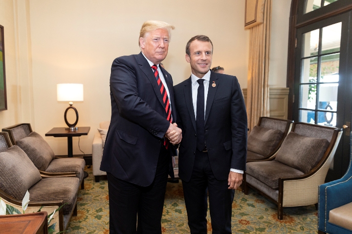 UPDATE 3-Macron tells Trump France is not vassal of US but an ally