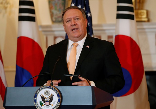 UPDATE 2-Pompeo says U.S. trying to level the playing field with China