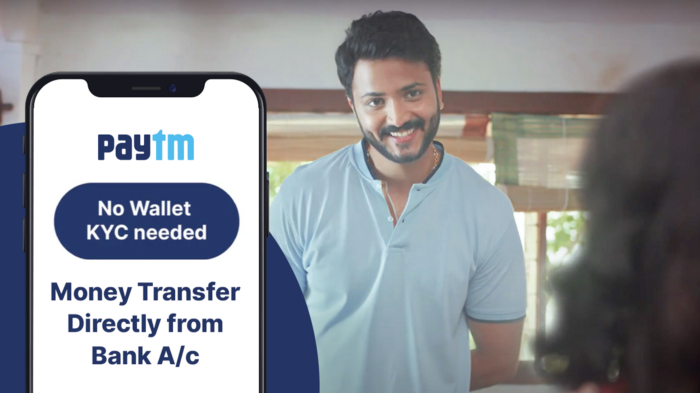 Paytm promotes money transfers without wallet KYC in new TVC