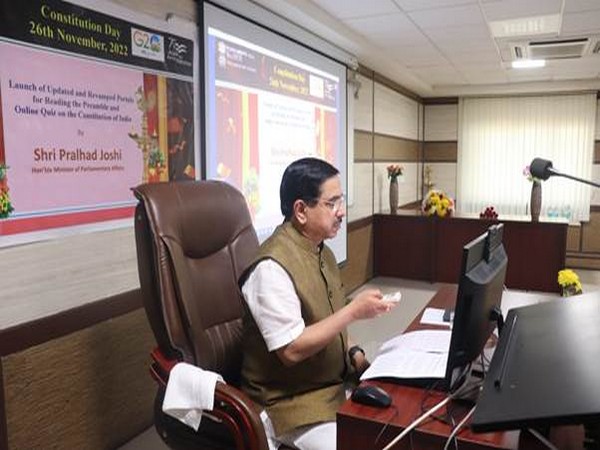Constitution Day 2022: Union Minister Prahlad Joshi launches 'Online Preamble reading' and 'Quiz' portals 