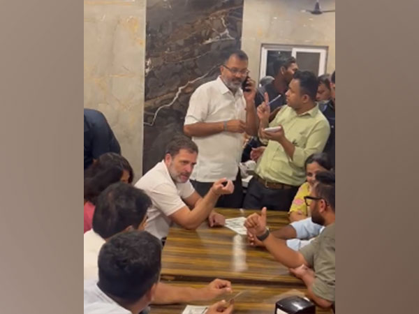 Telangana polls: Rahul Gandhi drops in at Hyderabad eatery, interacts with people