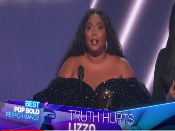 Lizzo gets emotional while accepting Best Pop Solo Performance Grammy Award