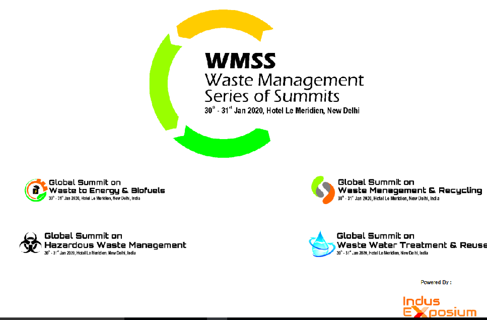 Waste Management Series of Summits (WMSS) 2020 to be inaugurated on January 30