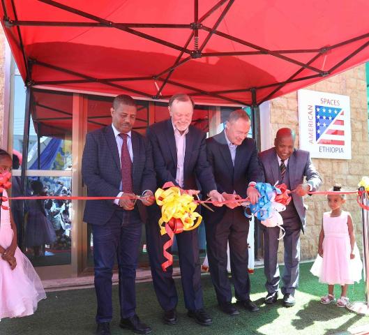 Tibor Nagy attends inauguration of Mekelle American Corner in Ethiopia 