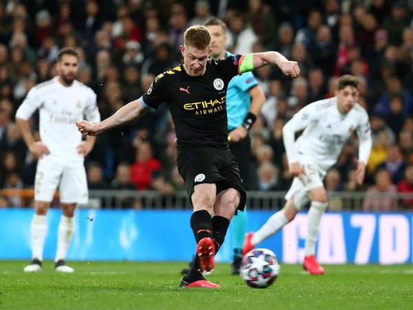 Happy to take responsibility: Kevin De Bruyne after scoring a penalty