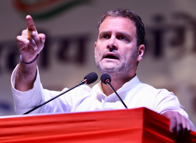 Rahul on poll day slams Modi govt urge voters for wise vote 
