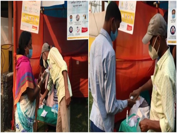 Assam elections: Masks, gloves, sanitisers for voters at polling booth in Lahowal amid COVID-19