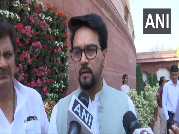 "Will Congress keep wearing black clothes after committing black deeds?" asks Union Minister Anurag Thakur