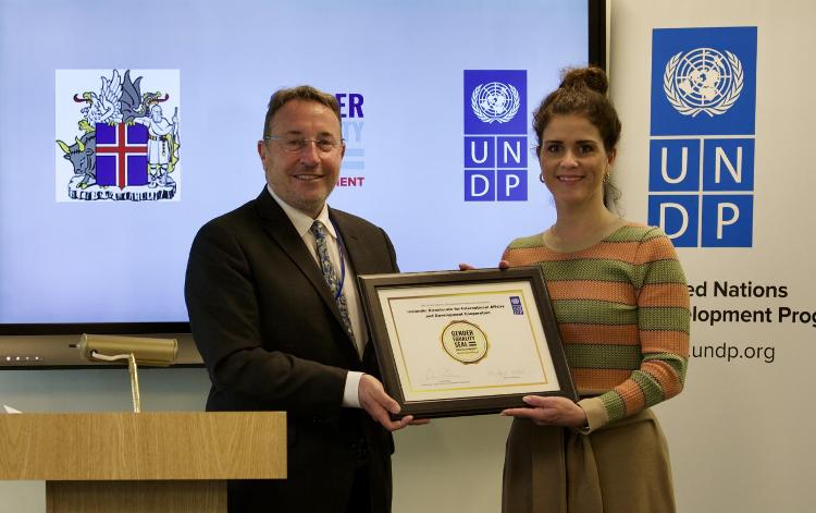 Iceland receives UNDP gold certification on gender equality