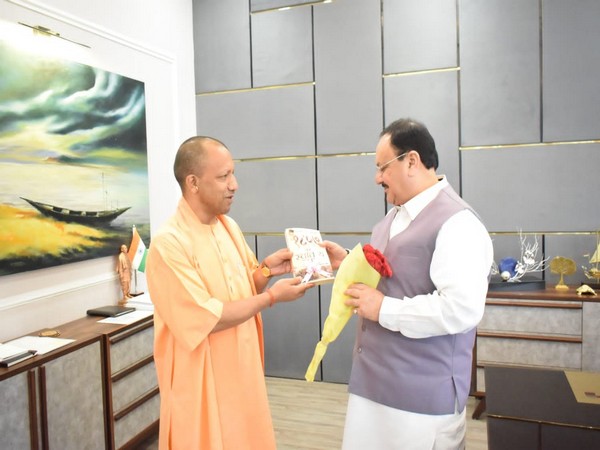 UP CM Yogi pays courtesy visit to Nadda in Delhi