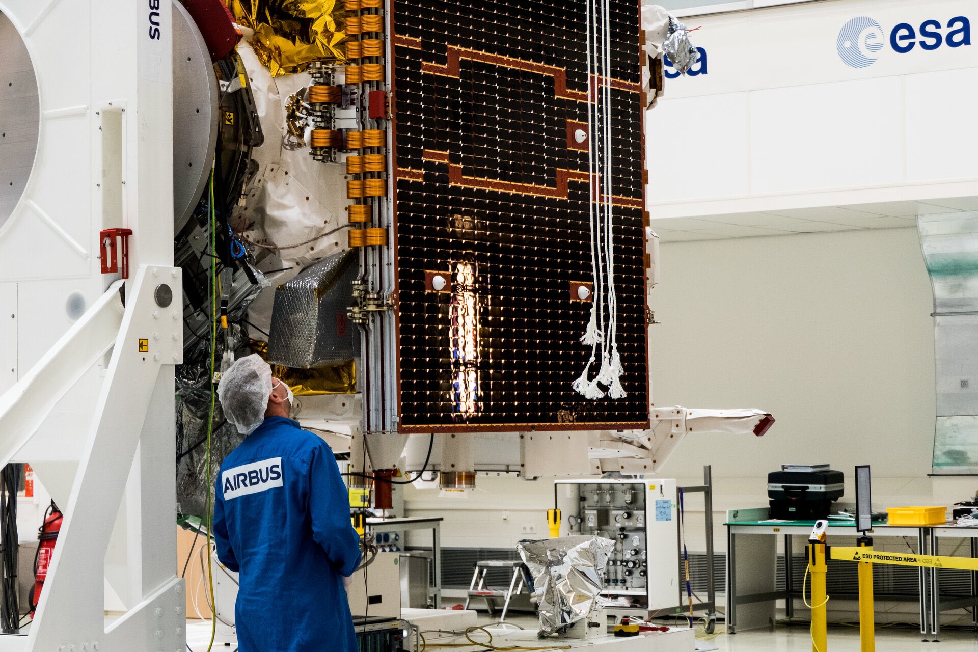 ESA’s most complex Earth Explorer mission undergoing test at Europe's largest satellite test facility
