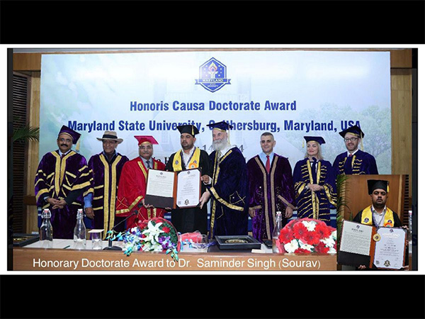 Renowned Social Worker Dr. Saminder Singh Honored With Honorary Doctorate