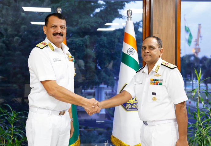 Naval Chief Admiral Dinesh K Tripathi Inaugurates Key Infrastructure Projects at Southern Naval Command