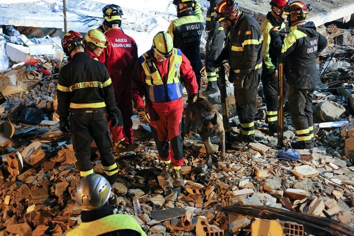 UPDATE 1-Search for Albanian quake survivors at hotel to resume at daybreak