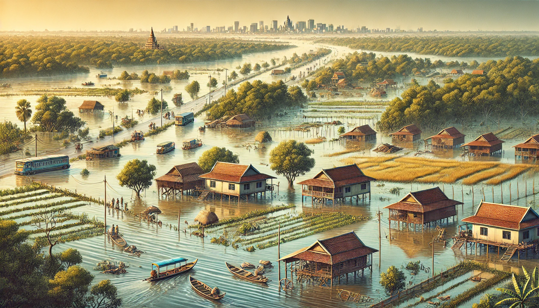 From Floods to Finance: Combating Climate Change Impacts on Cambodia's Economy