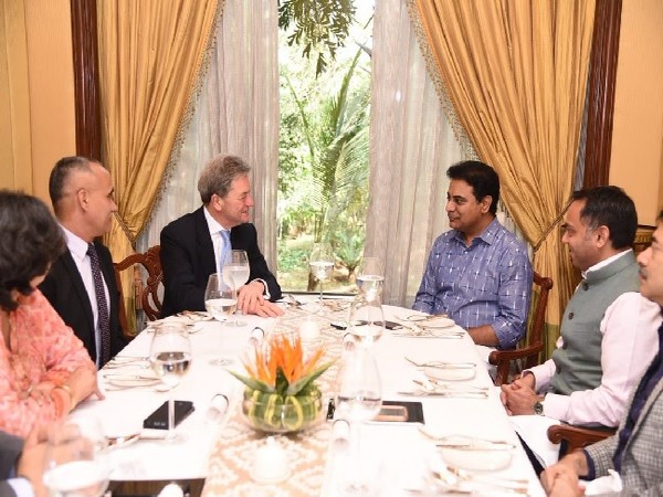 Boeing president Michel Arther meets Telangana Minister KTR