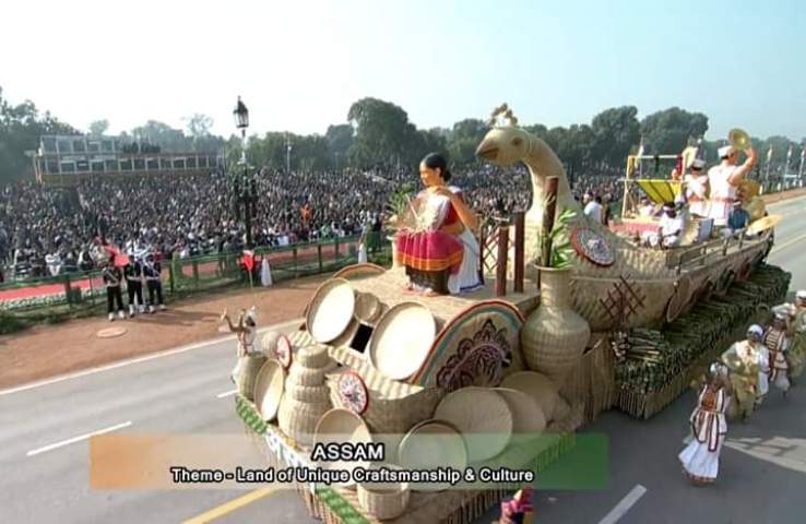 Assam adjudged best tableau participated in Republic Day Parade 