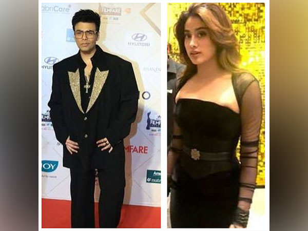 Janhvi Kapoor , Karan Johar stuns everyone with their look at 69th Filmfare Awards 