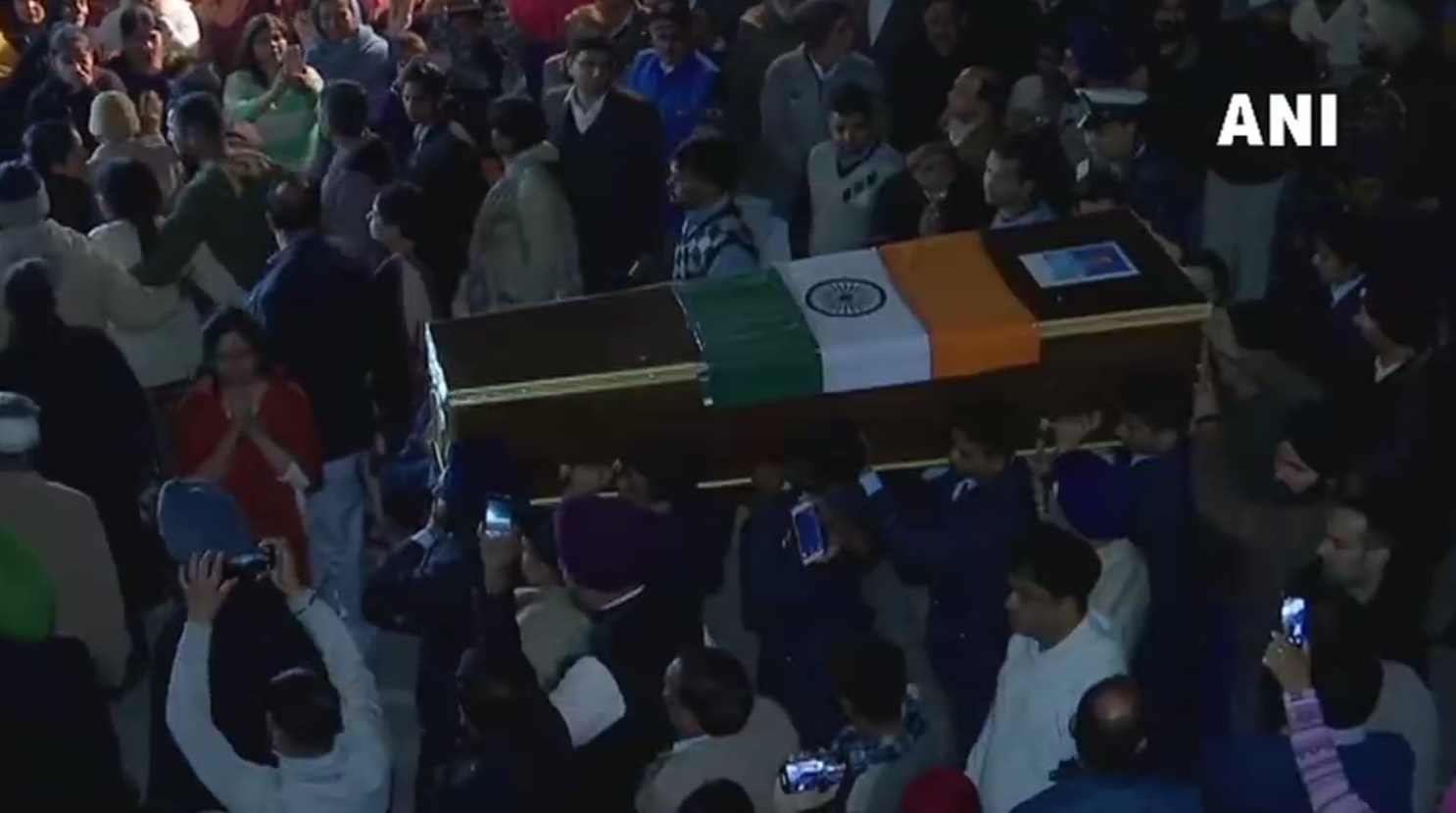 Mortal remains of Wing Commander Siddharth Sharma reaches hometown in Chandigarh