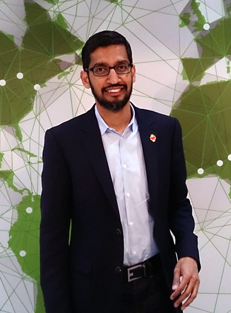 Google CEO Sundar Pichai also named chief of parent company Alphabet as founders step down