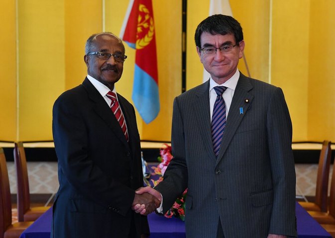 Eritrea Foreign Minister on working visit Japan, meets with Japan Foreign Minister