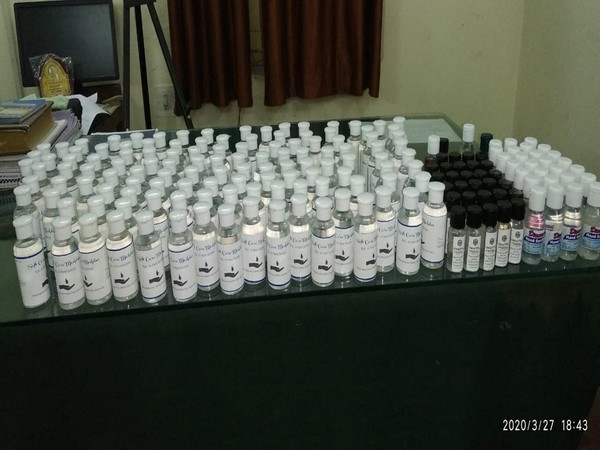 188 bottles of duplicate hand sanitisers in Hyderabad, three held