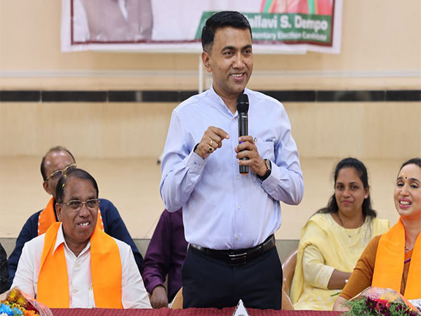 Goa CM Pramod Sawant addresses BJP workers, supporters at meeting