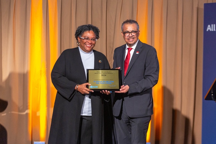 WHO Chief Awards Global Health Honors to PM of Barbados and Scientists