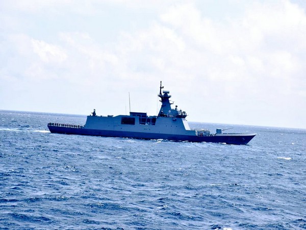 Indian Navy warship conducts military drill with South Korean Ship in east China Sea