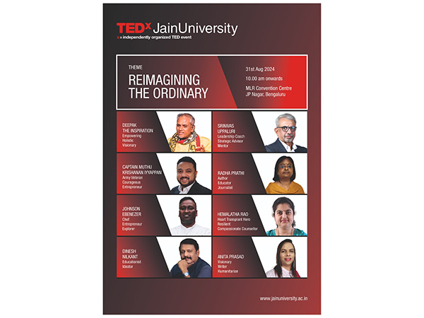 TEDxJainUniversity 2024: Reimagining the Ordinary with Innovators and Changemakers