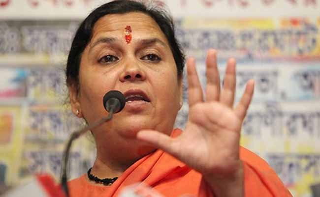 Uma Bharti calls for 'positive atmosphere' to settle Ram temple dispute