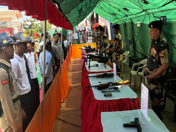 Inspiring Valor: BSF's 60th Raising Day Weapons Display at Tripura University