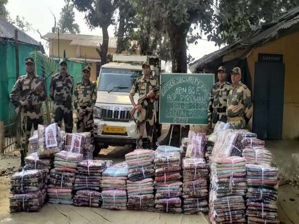 BSF foils bid to smuggle sarees worth Rs 22 lakh from Meghalaya to Bangladesh