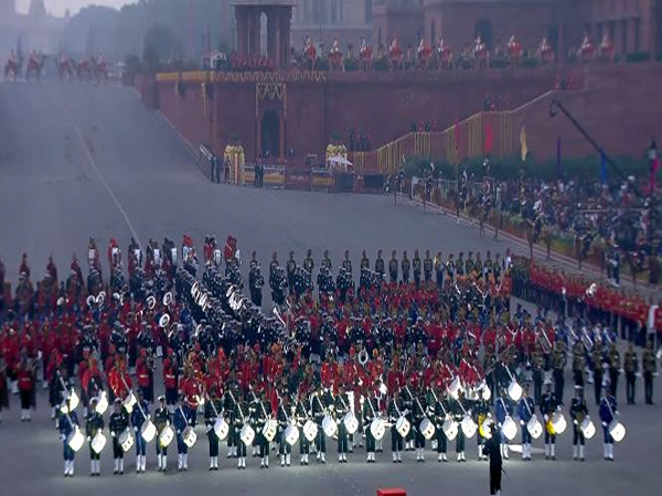 Resounding Harmonies: India's Beating Retreat Ceremony Captivates Audience