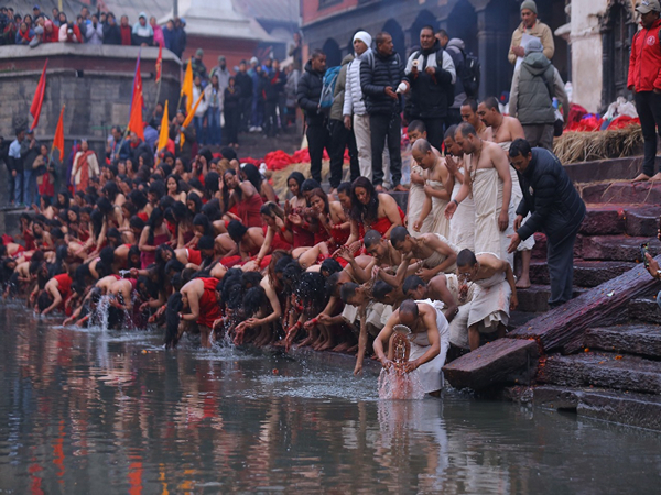 Nepali Devotees Embark on Pious 'Pardes Yatra' for Swosthani Brata