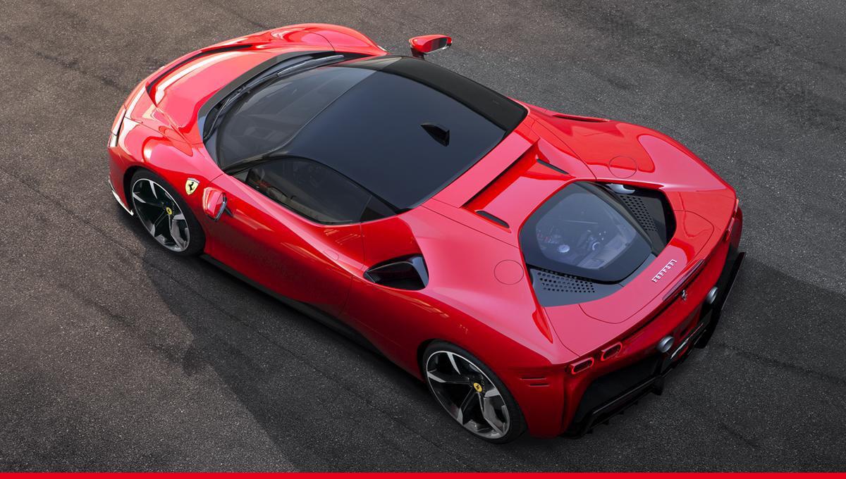 Ferrari unveils hybrid model with twist  