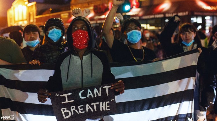 Protesters support Floyd, Black Lives Matter on 3 continents