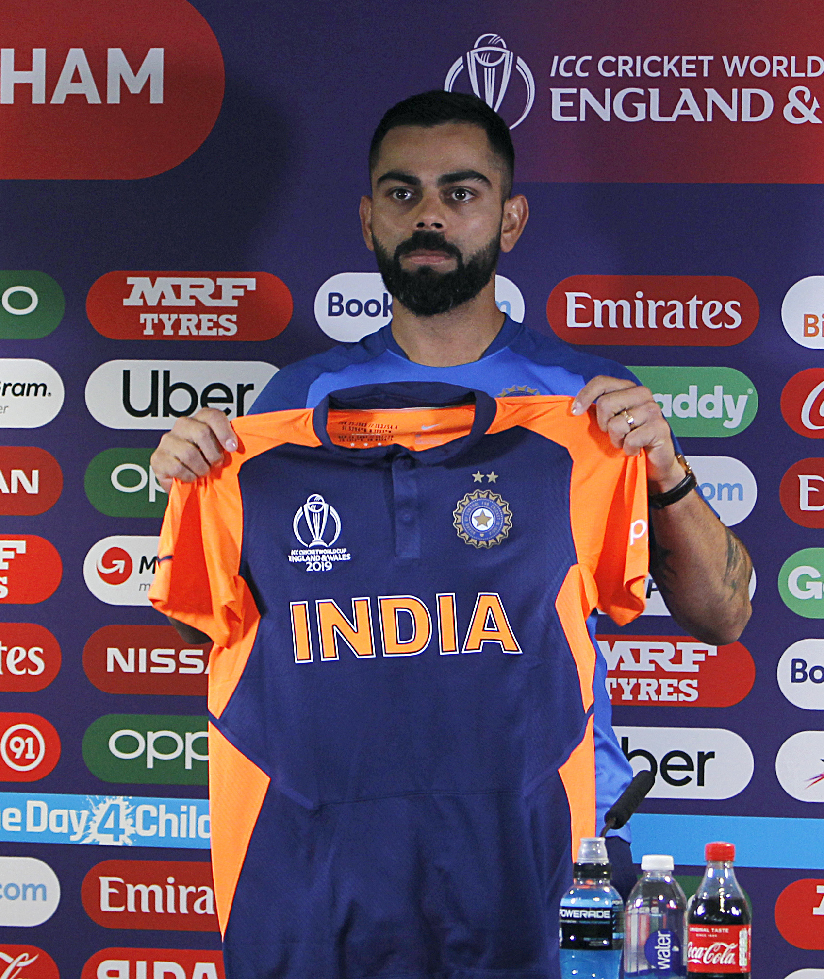 Fans make fun of Indian team's orange 'petrol pump' jersey but trolls backfire