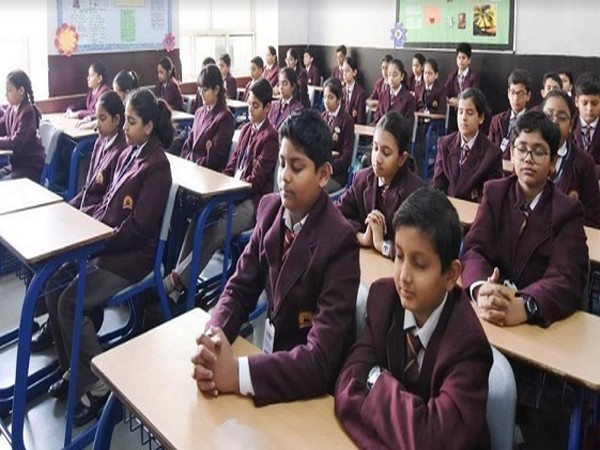 Ramagya School Noida promotes positive mental health among students through Gita Paath and meditation
