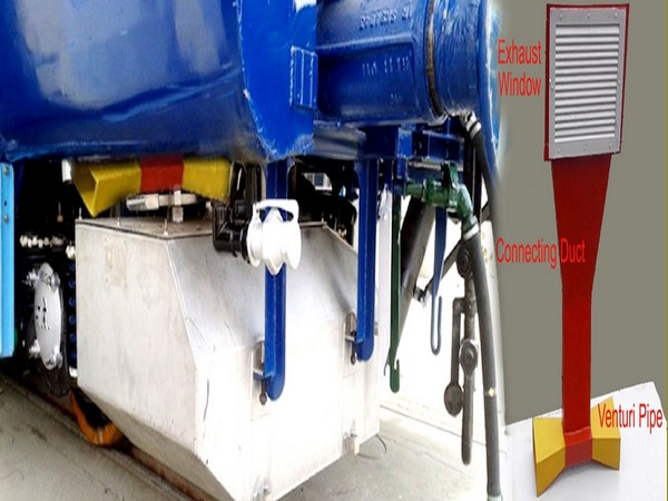 Bio-toilets, Venturi system installed in all ECoR coaches