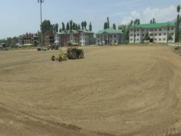 Construction of mini stadium on full swing to boost sports activities in SKUAST, Srinagar 