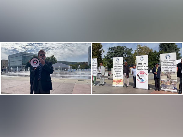 Activists Protest in Geneva Against Pakistani Armed Forces Brutalities in Balochistan