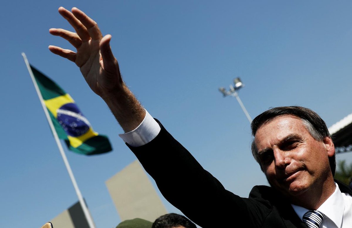 Brazil's new President Bolsonaro vows to build "society without discrimination"
