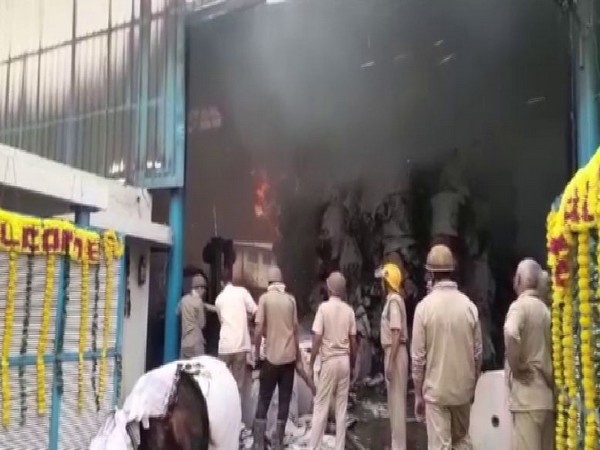 Ghaziabad: Fire breaks out at paper factory in Sahibabad Industrial Area