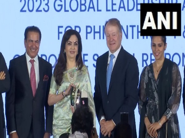 Nita Ambani receives Global Leadership Award from US-India Strategic Partnership Forum