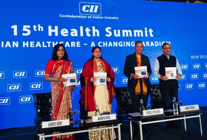 Minister Anupriya Patel address 15th India Health Summit, organised by CII