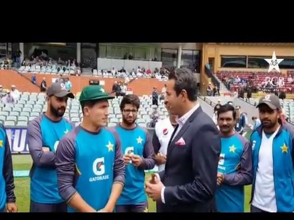 Adelaide Test: Musa Khan receives debut Test cap from Wasim Akram
