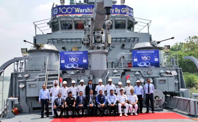 Indian Navy: LCU L 56 ship built and delivered by GRSE Ltd at Kolkata on Mar 30