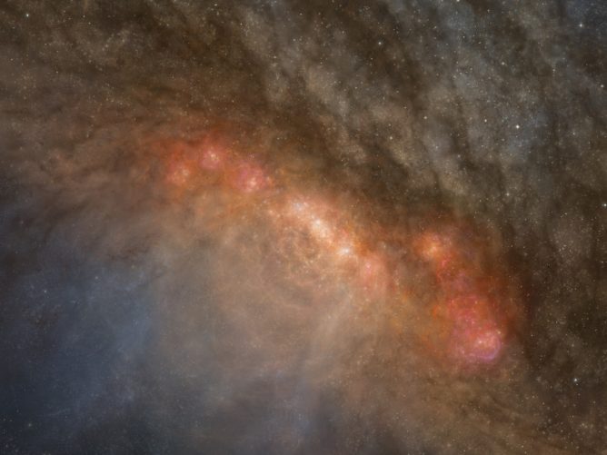 Over 100 molecular species discovered in starburst galaxy NGC 253