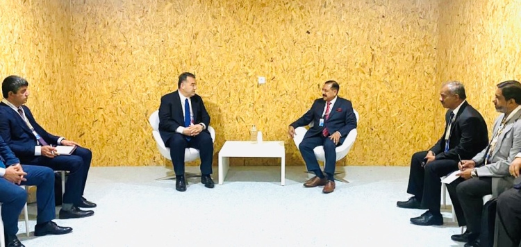 Tajikistan Minister and Dr Jitendra Singh discuss water resources research